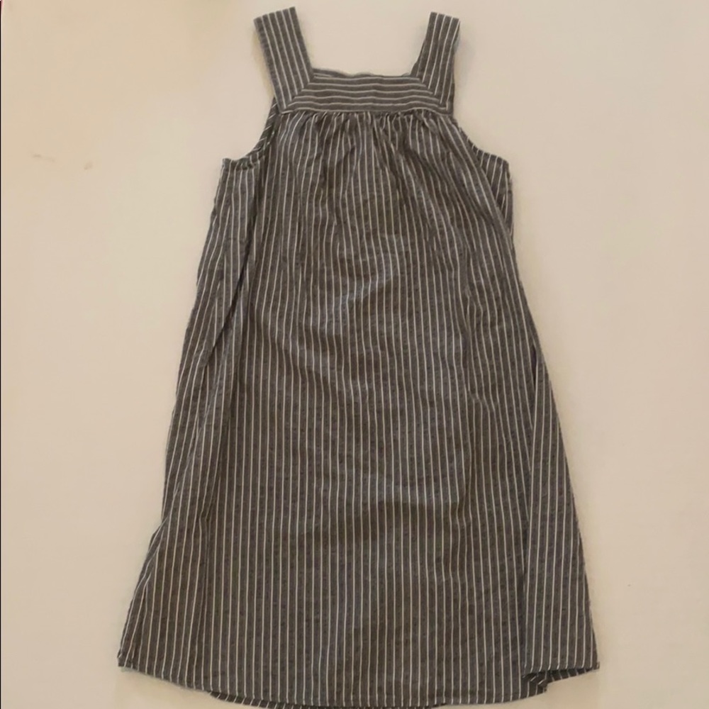 stripped midi dress